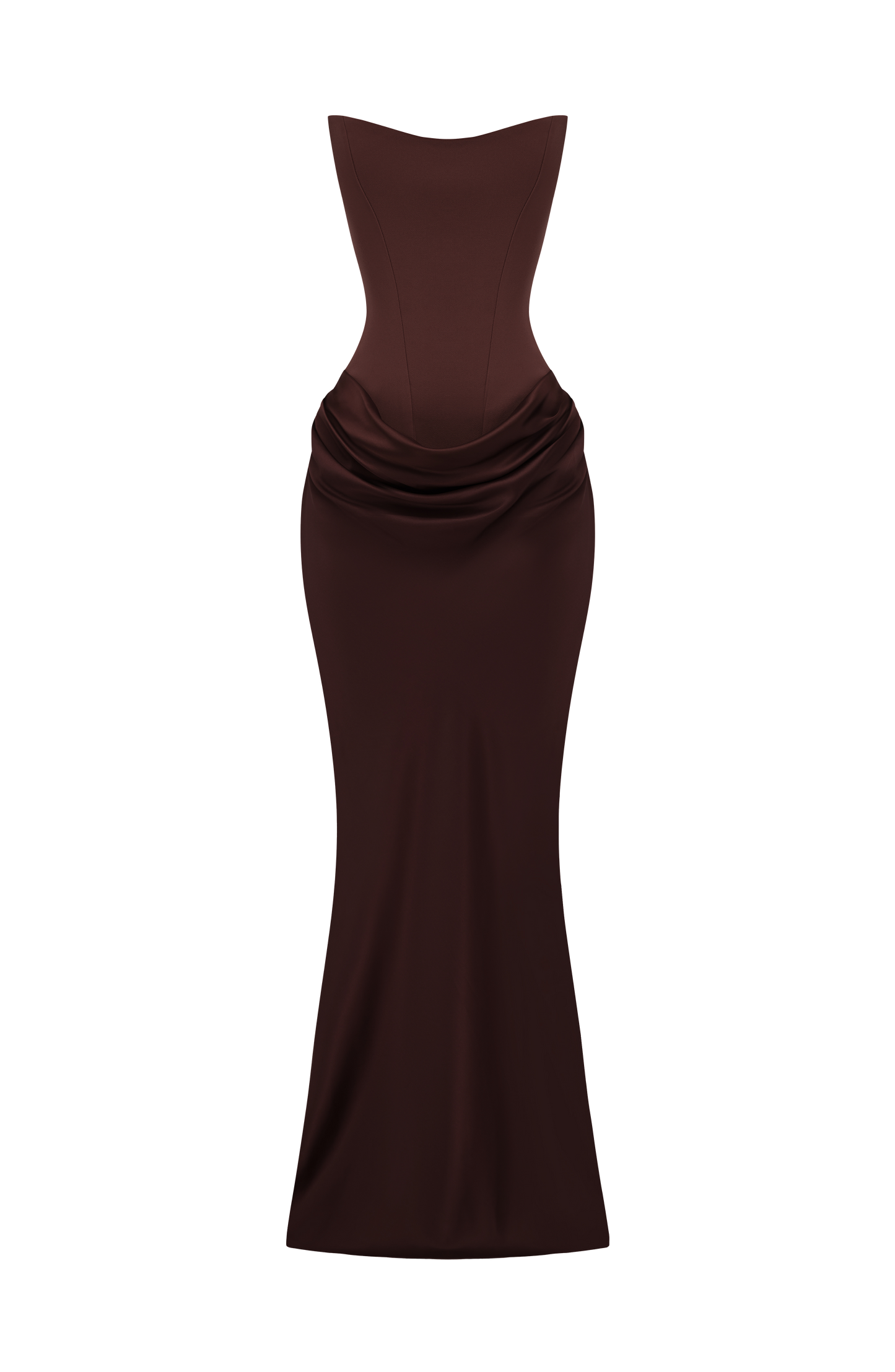 Maggie Maxi Dress Plum Brown