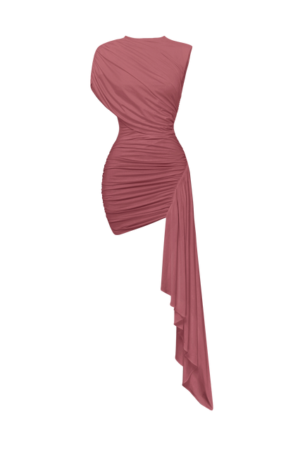 Marnie Mini Dress Rose Brown
