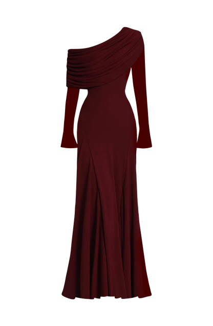 Rafaela Maxi Dress Cherry Lacquer