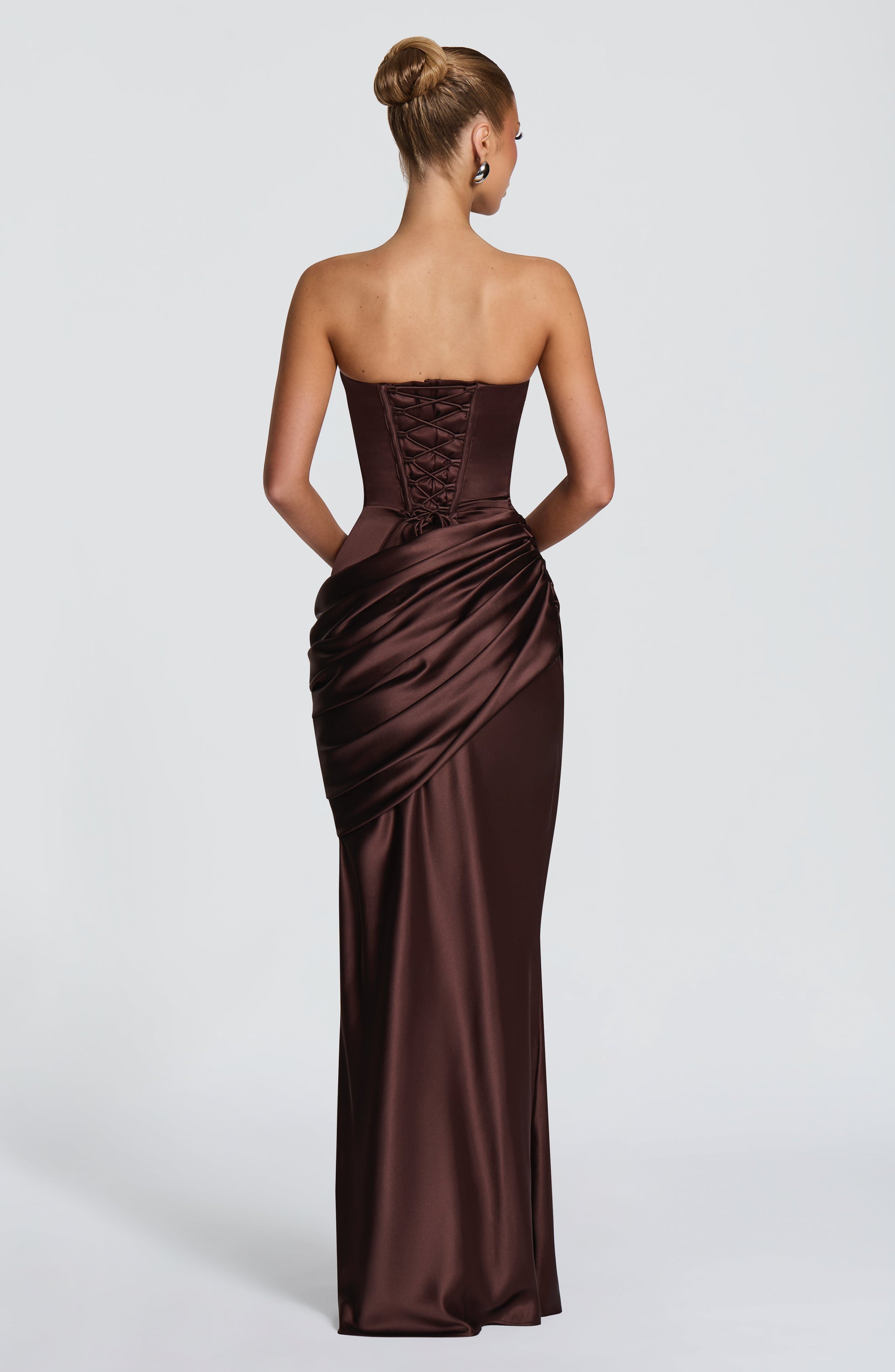 Ella Maxi Dress Plum Brown