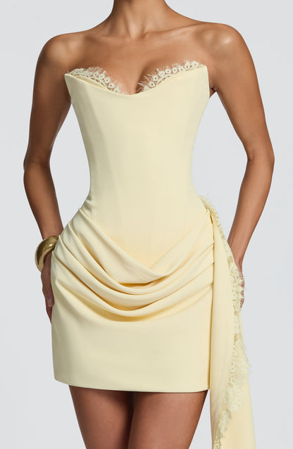 Avelina Mini Dress Lemon