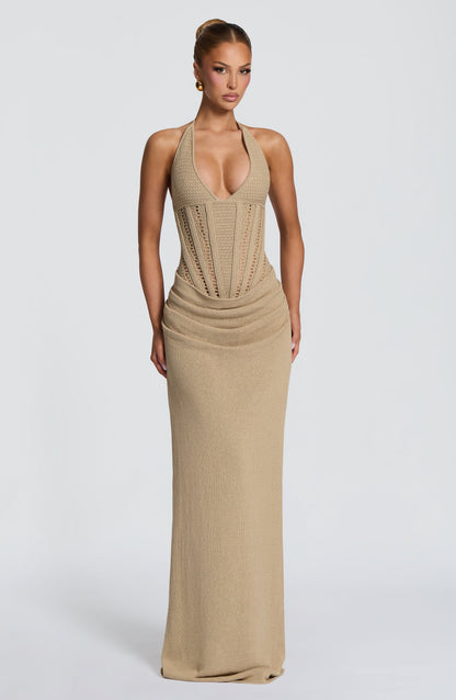 Neeka Maxi Dress Beige