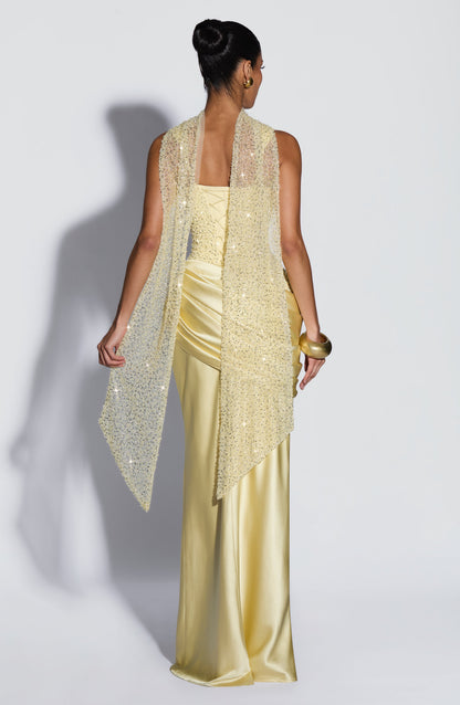 Alexandria Maxi Dress Lemon