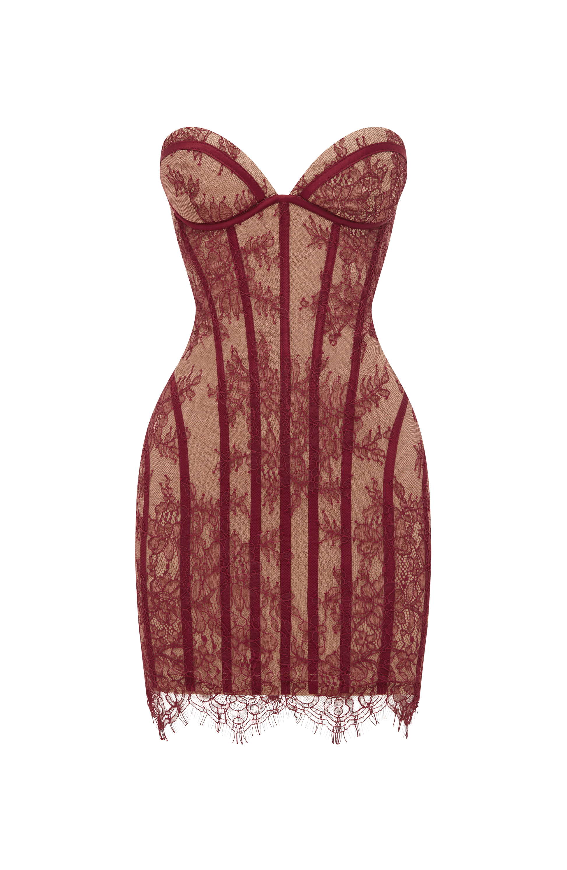 Sian Mini Dress Burgundy