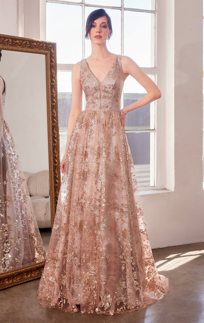 ARIELLE GLITTER TULLE GOWN