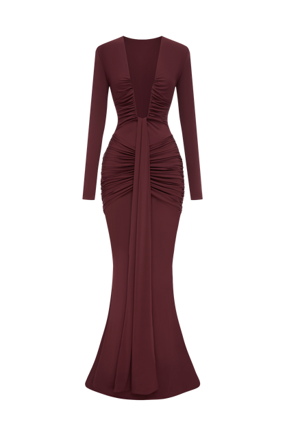 Tara Maxi Dress Cherry Lacquer