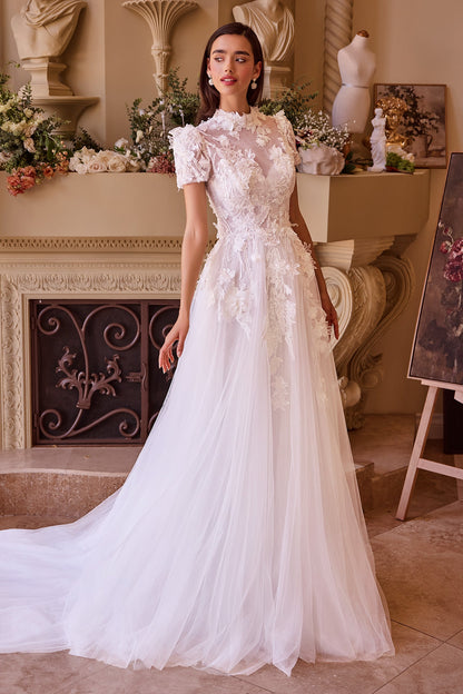 WL040 Two Looks In One Wedding Gown Andrea & Leo
