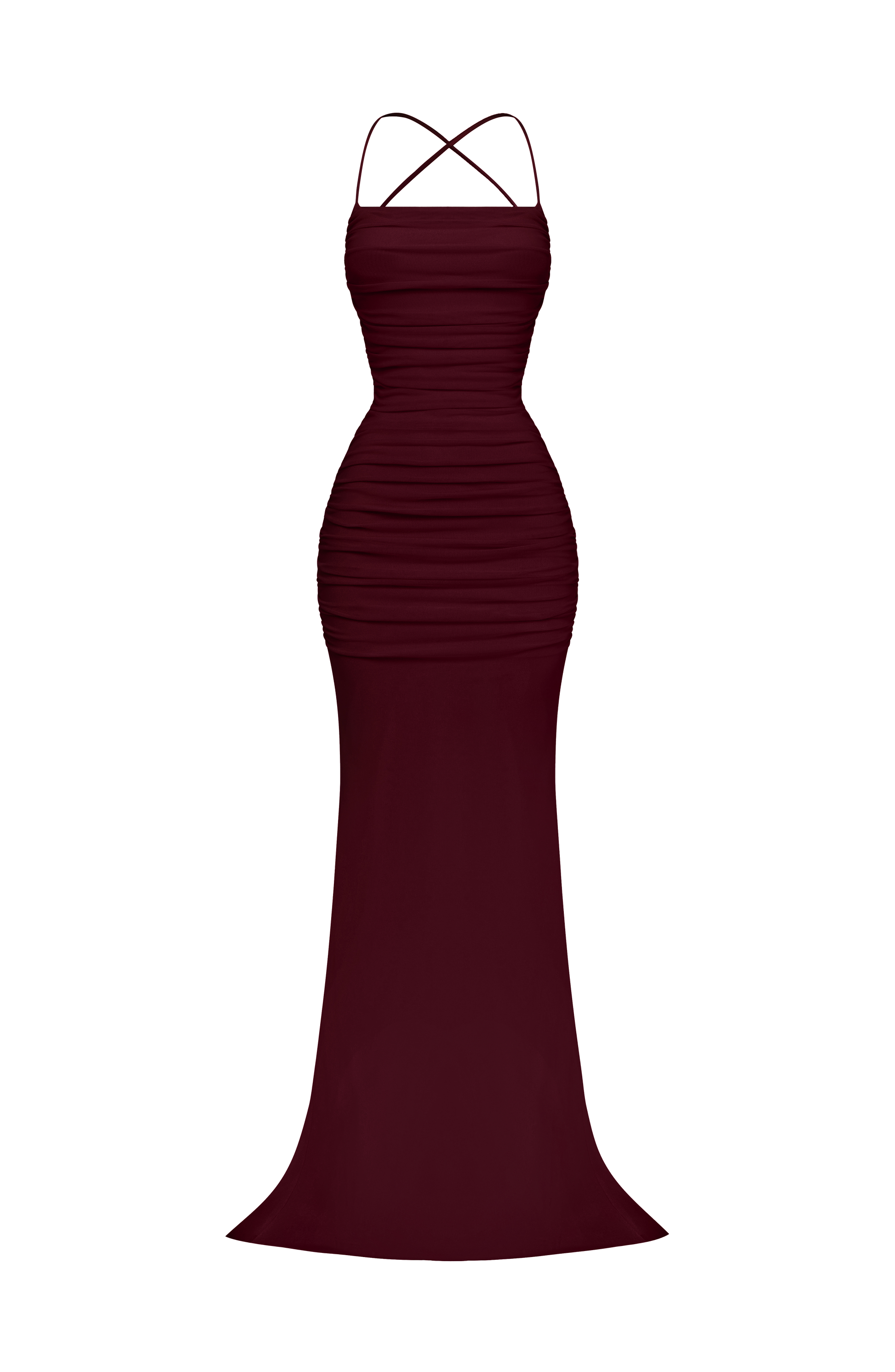 Zaria Gown Cherry Lacquer