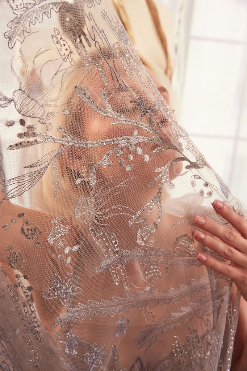 A1458 UNDER THE SEA EMBROIDERY GOWN Andrea & Leo