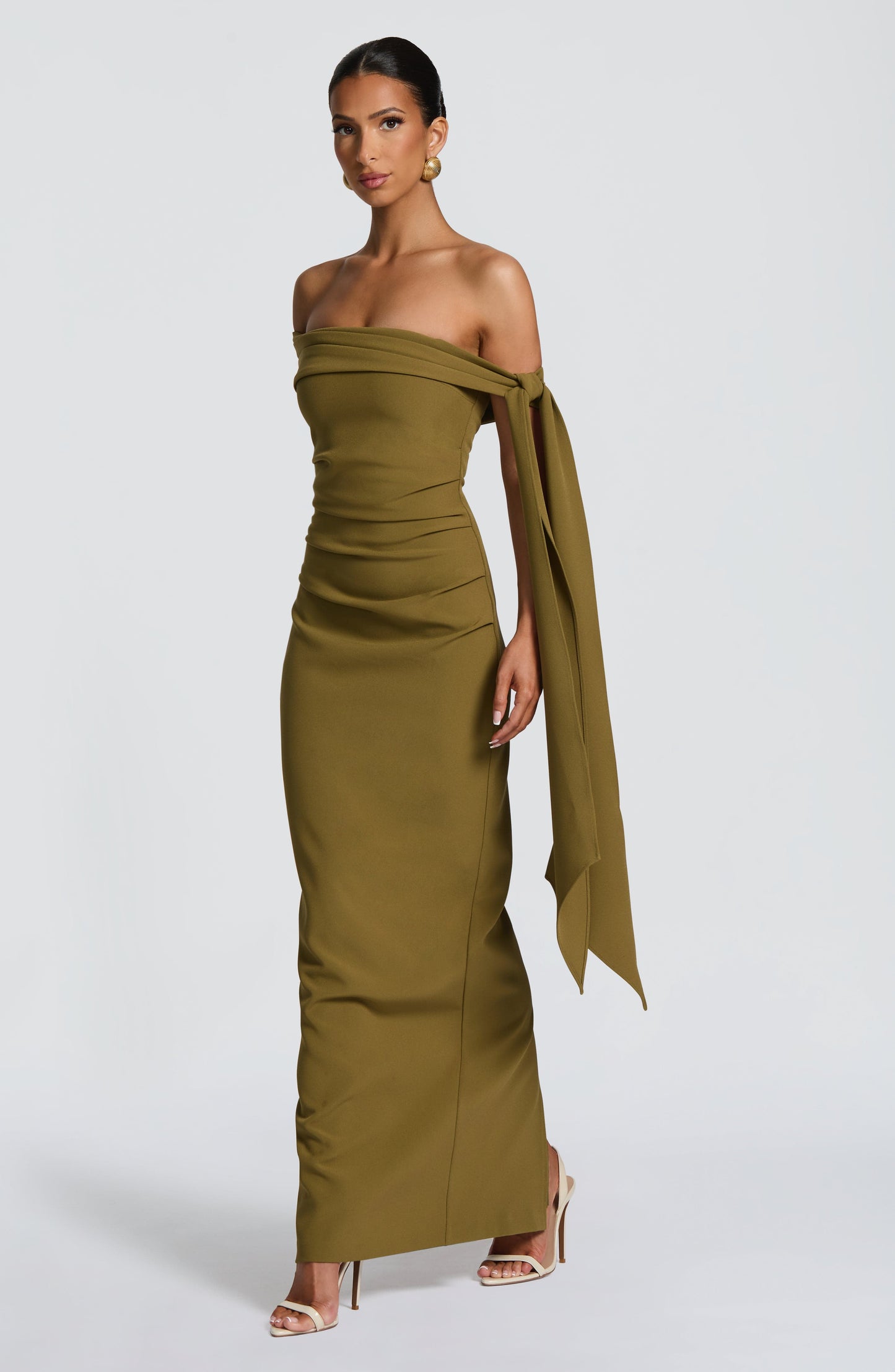 Addie Maxi Dress Deep Olive