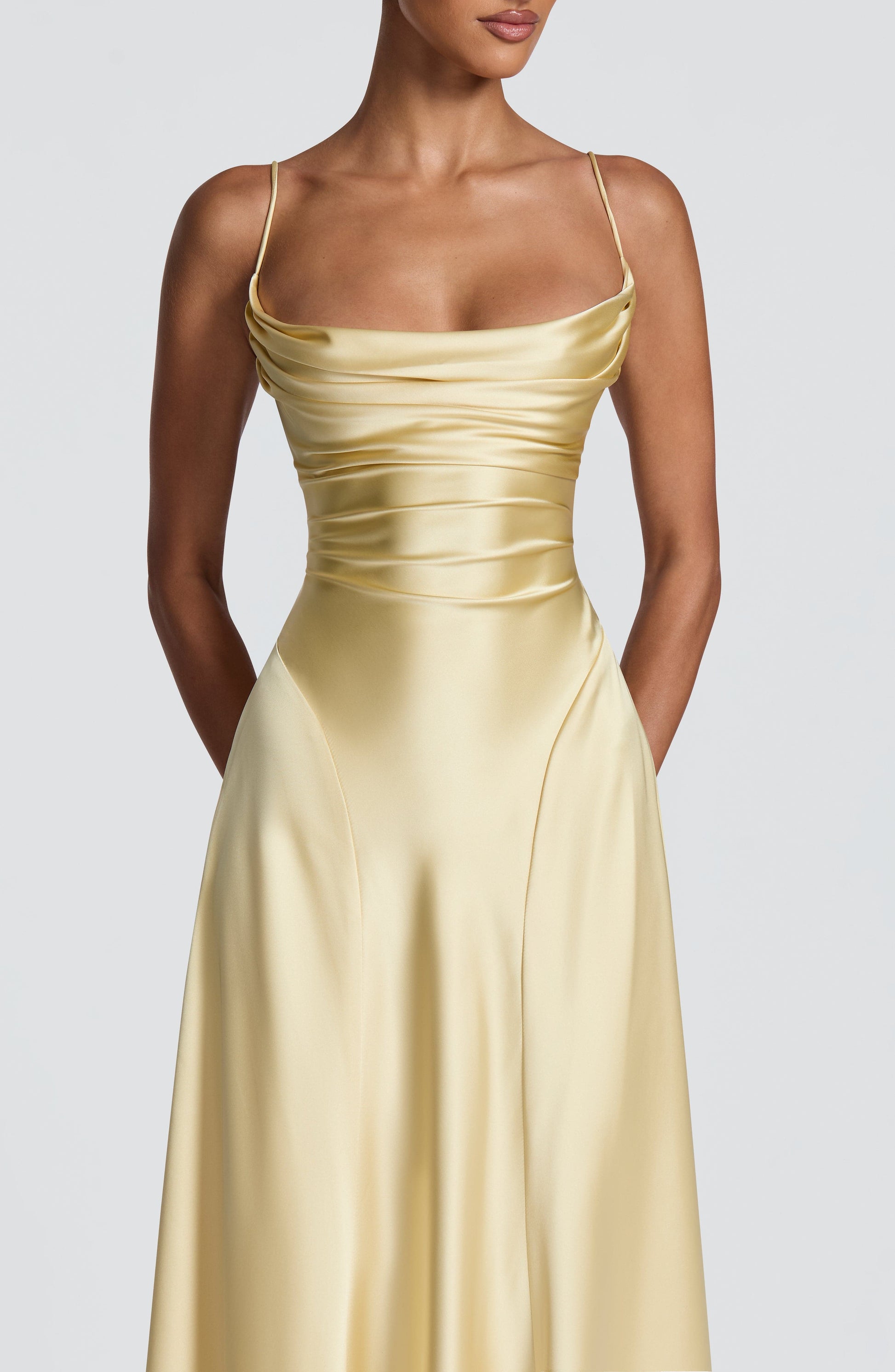 Adelina Maxi Dress Lemon
