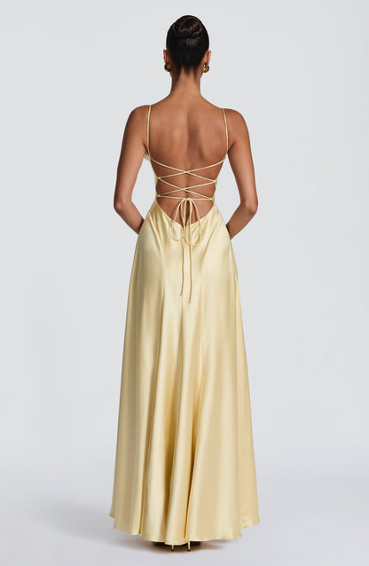 Adelina Maxi Dress Lemon