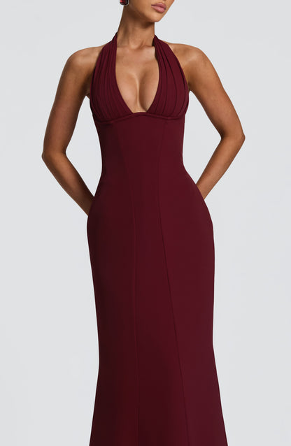Adora Maxi Dress Cherry Lacquer