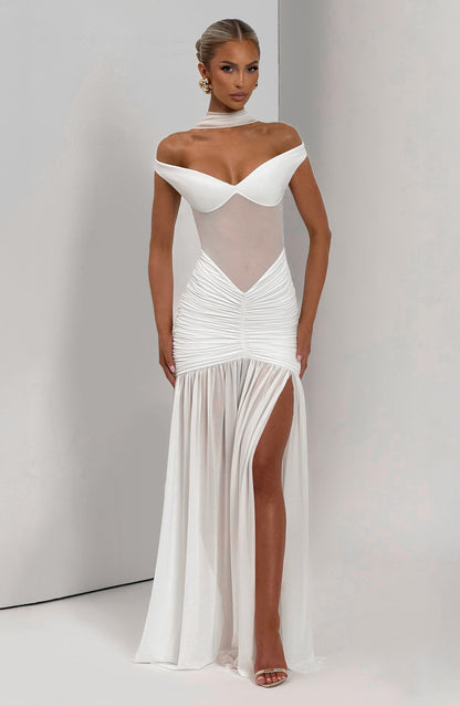 Alaia Maxi Dress Ivory