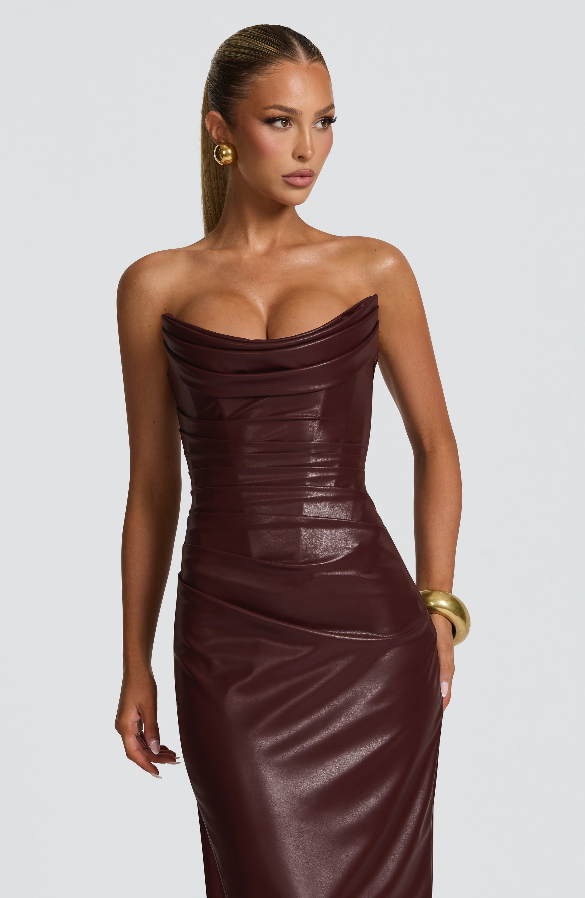 Alba Maxi Dress Burgundy