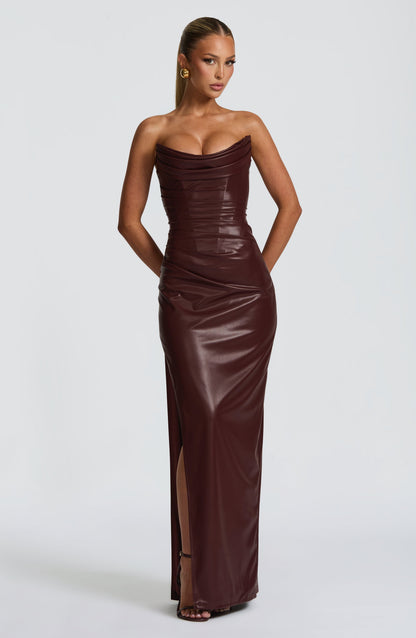 Alba Maxi Dress Burgundy