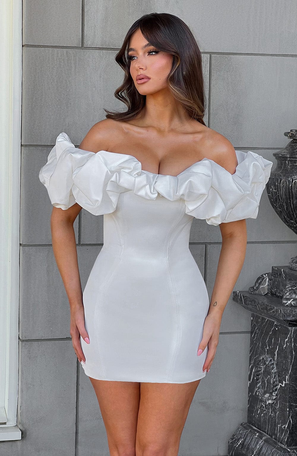 Allie Mini Dress White