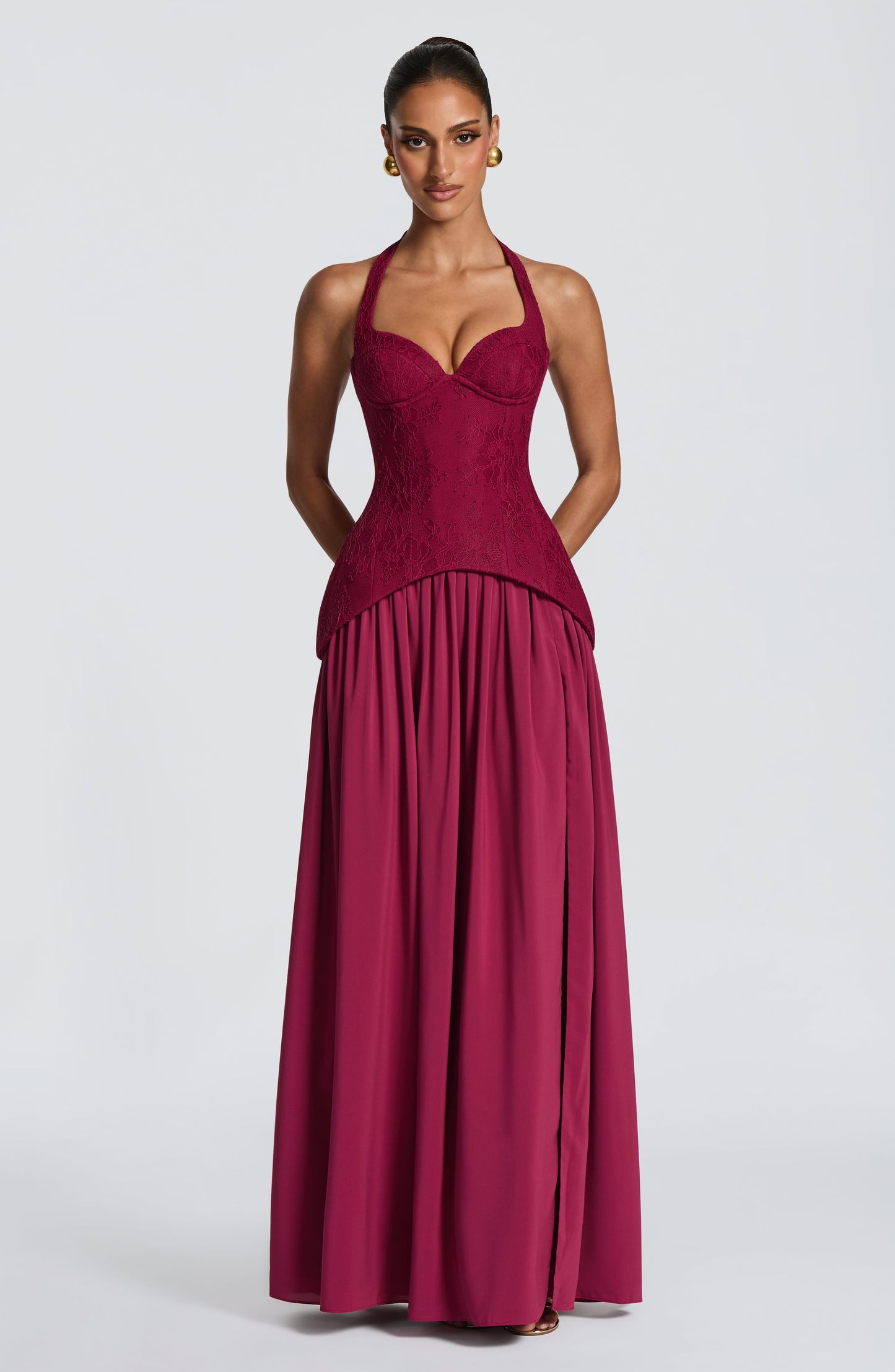 Almira Maxi Dress Mulberry