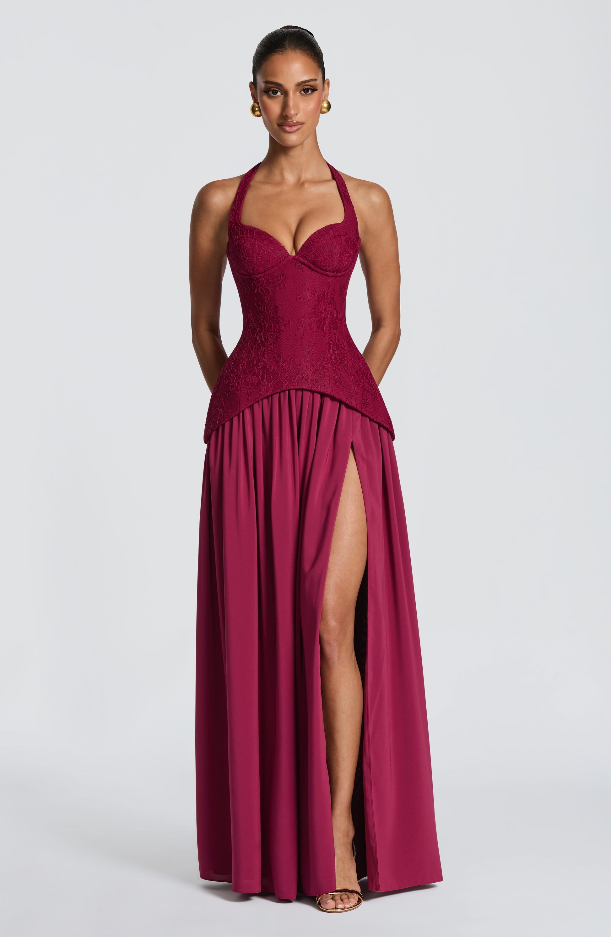 Almira Maxi Dress Mulberry