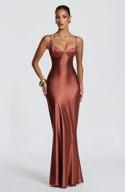 Amorette Maxi Dress Rust