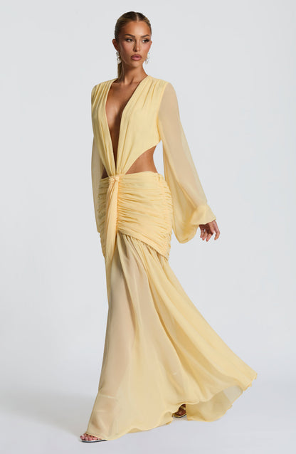 Andrina Maxi Dress Lemon