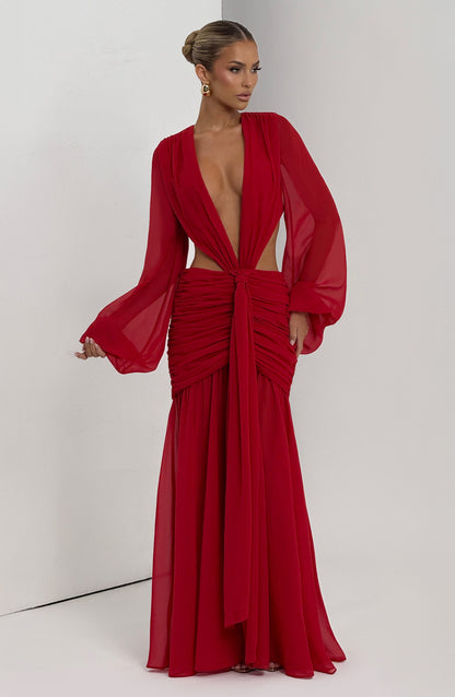 Andrina Maxi Dress Red