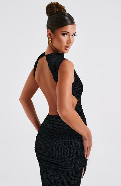 Aphrodite Midi Dress Black