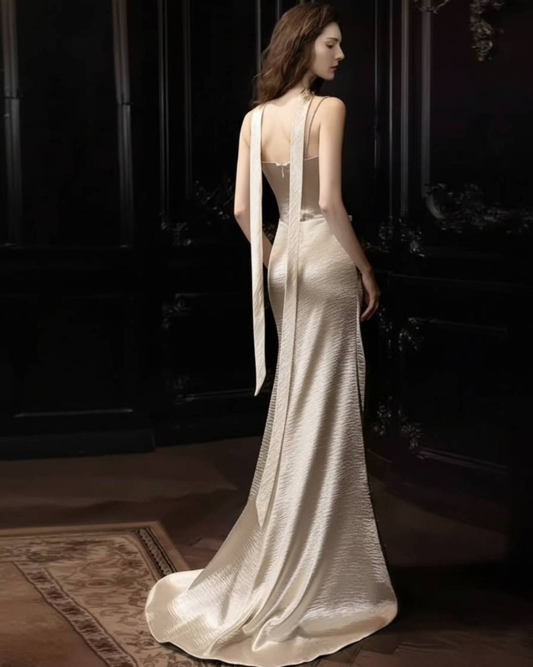 Ariel Maxi Dress Champagne