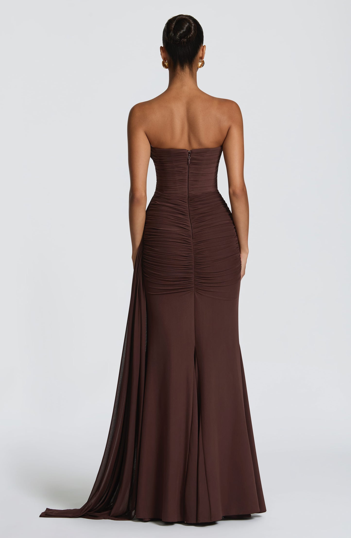 Ashika Maxi Dress Plum Brown