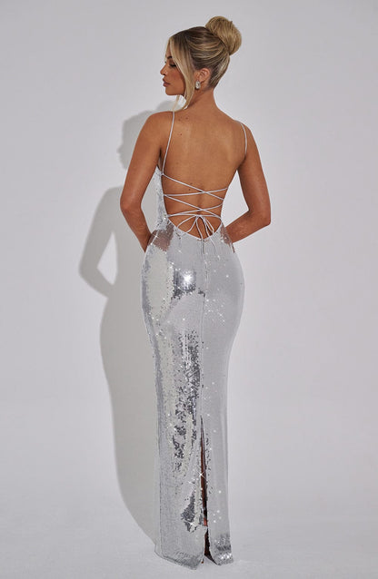 Atari Maxi Dress Silver