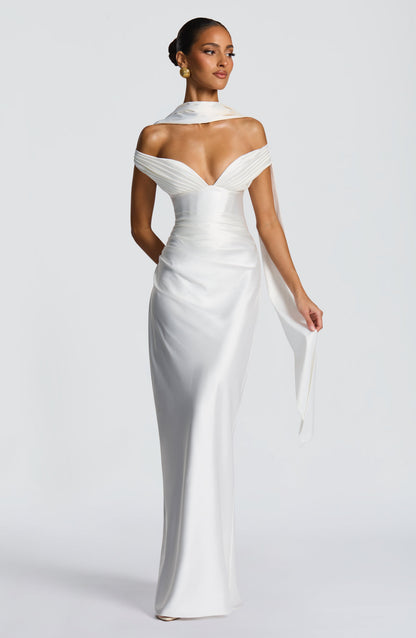 Aurelia Maxi Dress Ivory