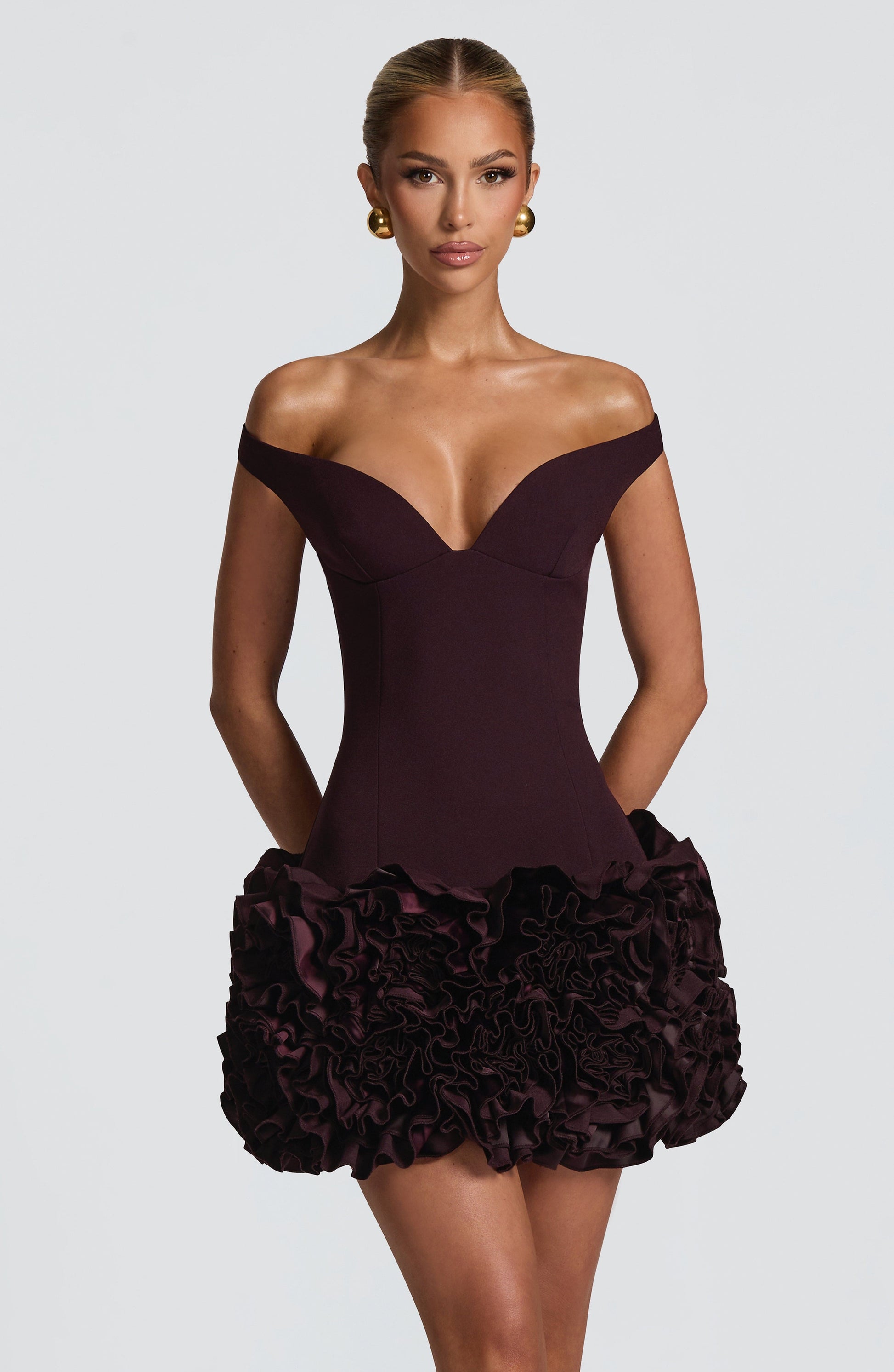 Aveta Mini Dress Plum