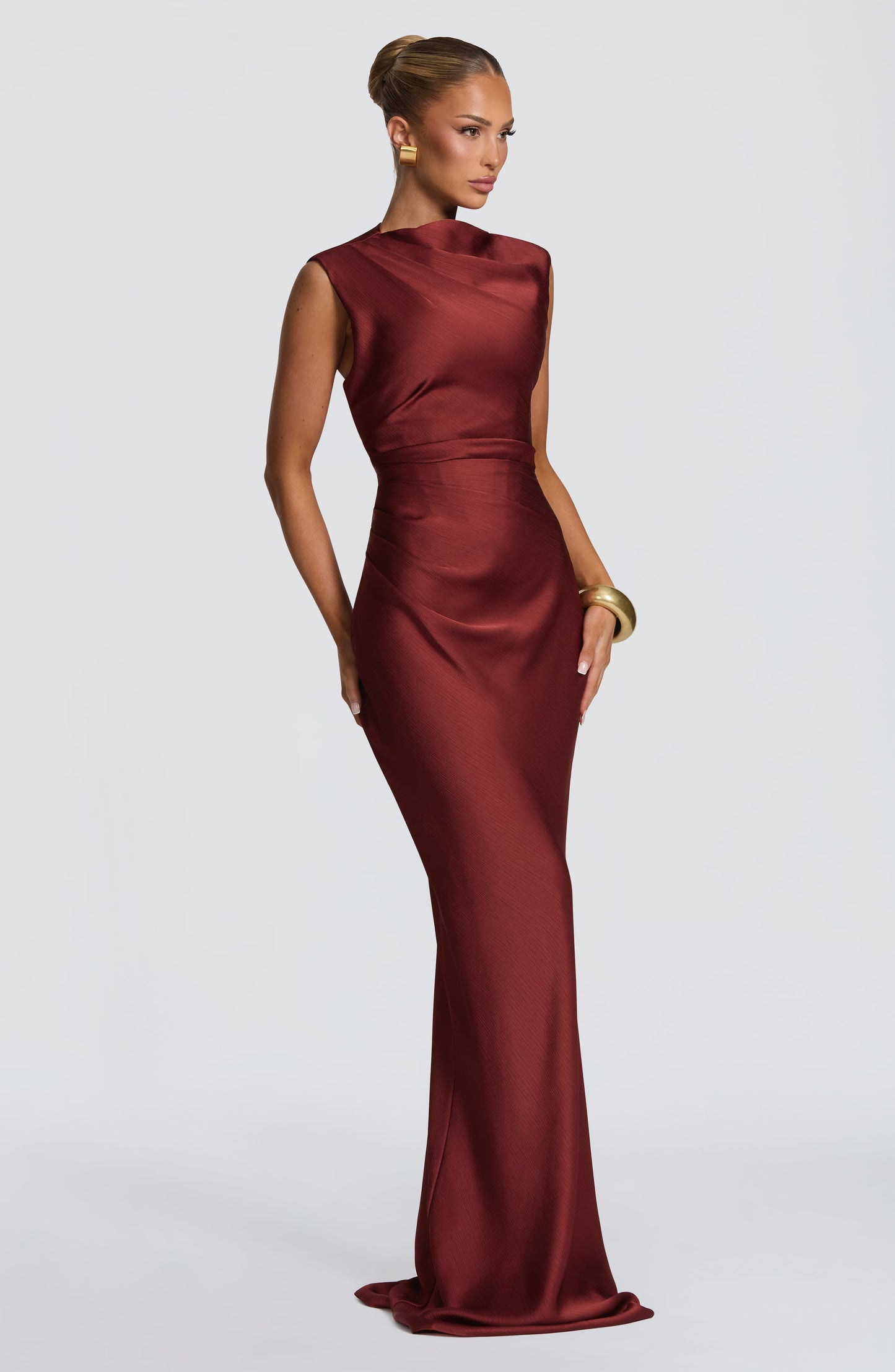Avielle Maxi Dress Deep Rust