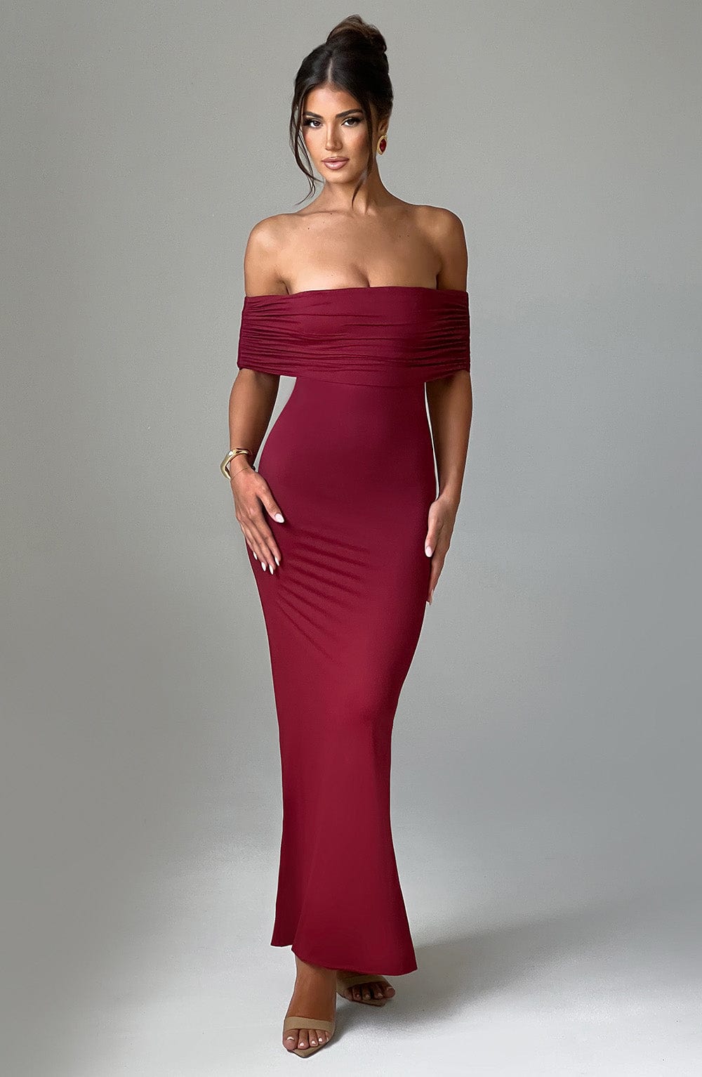Belinda Maxi Dress Burgundy