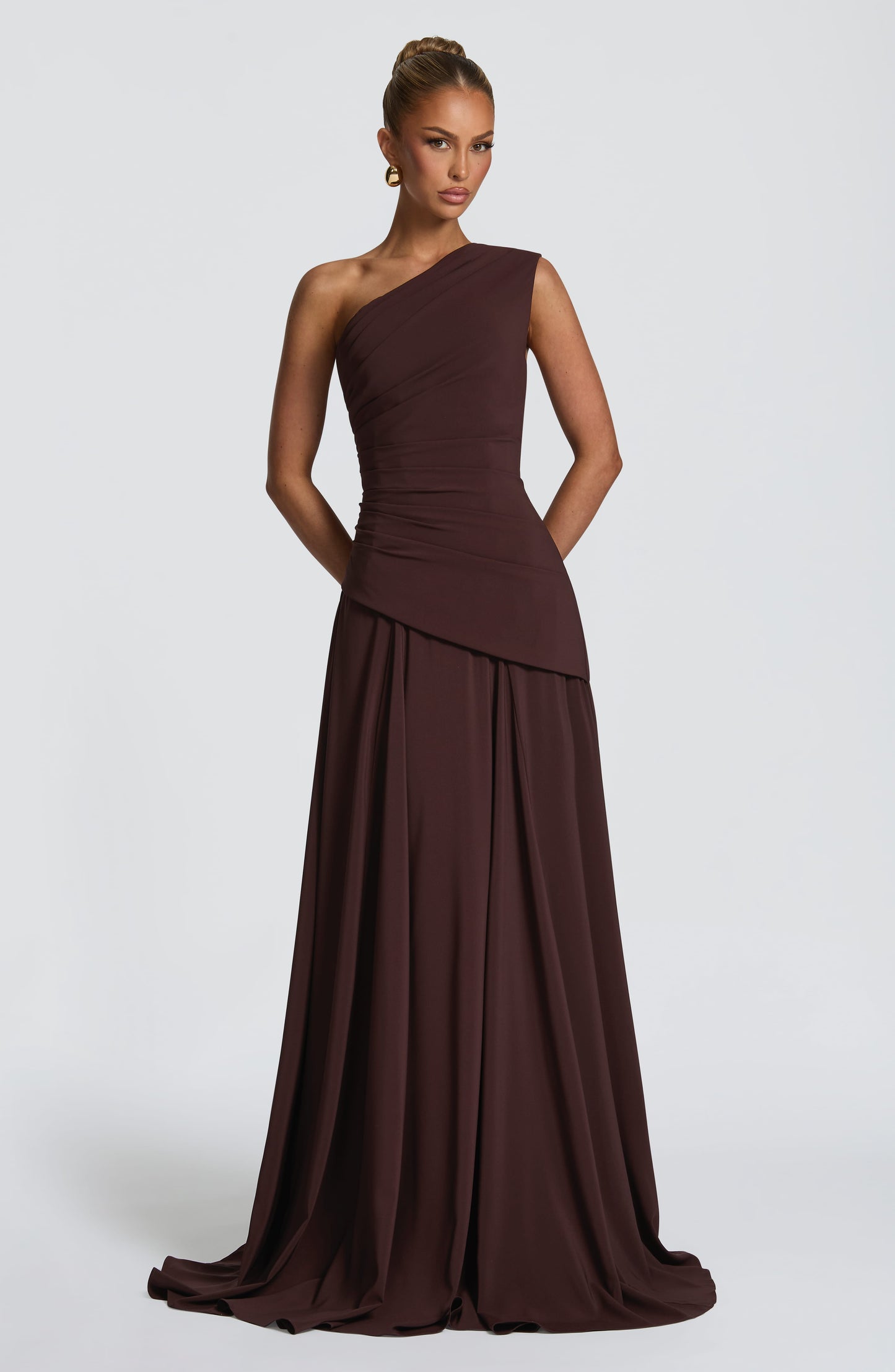Bianca Maxi Dress Plum Brown
