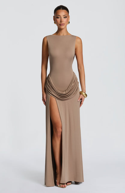 Bruna Maxi Dress Stone