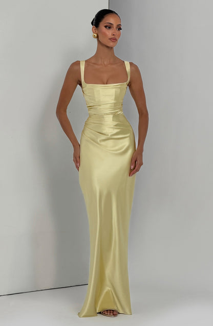 Calanthe Maxi Dress Lemon