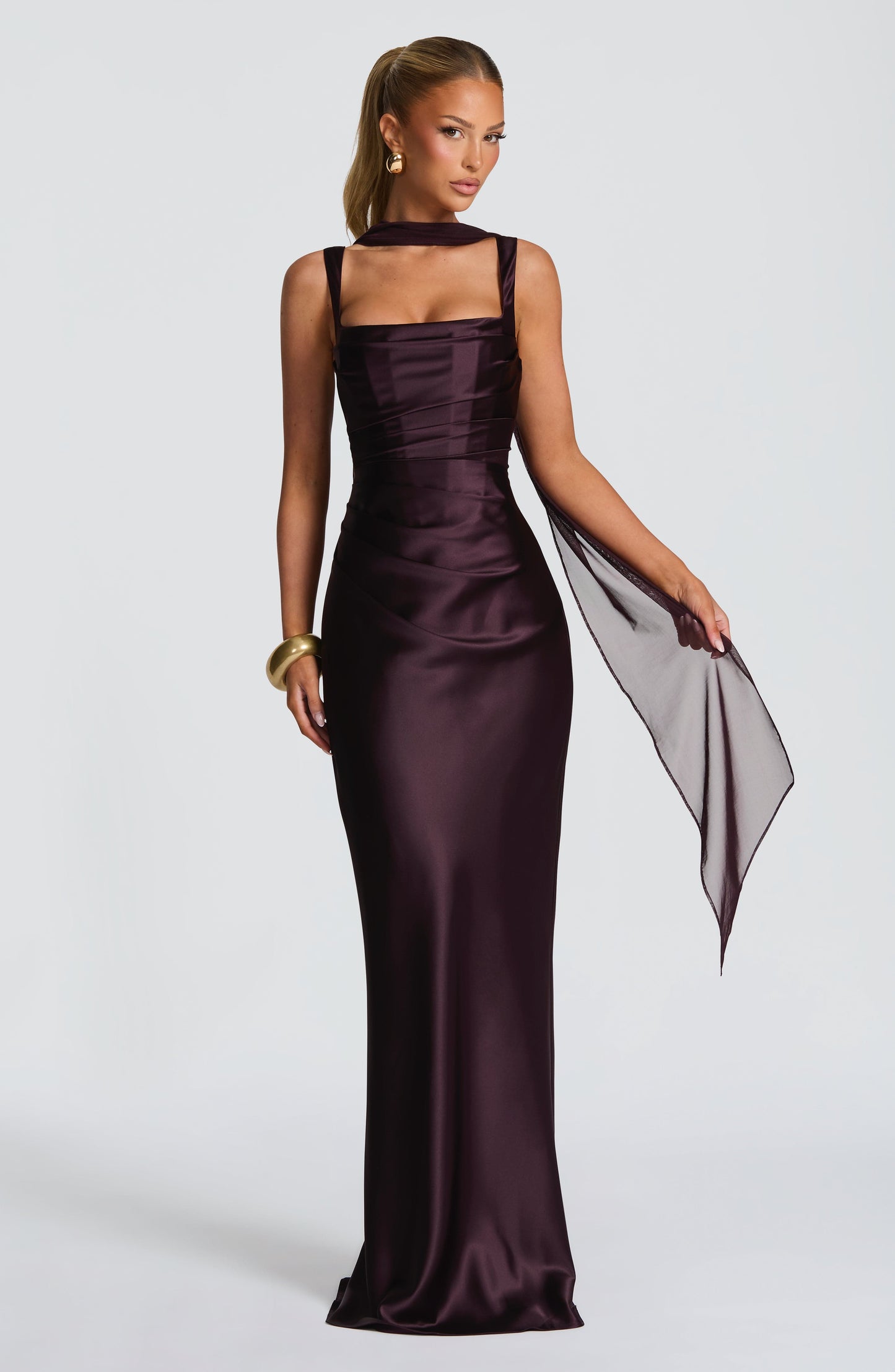 Calanthe Maxi Dress Plum
