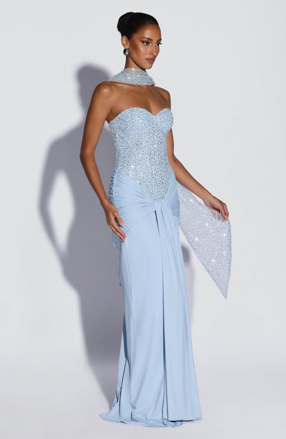 Carina Maxi Dress Glacier Blue