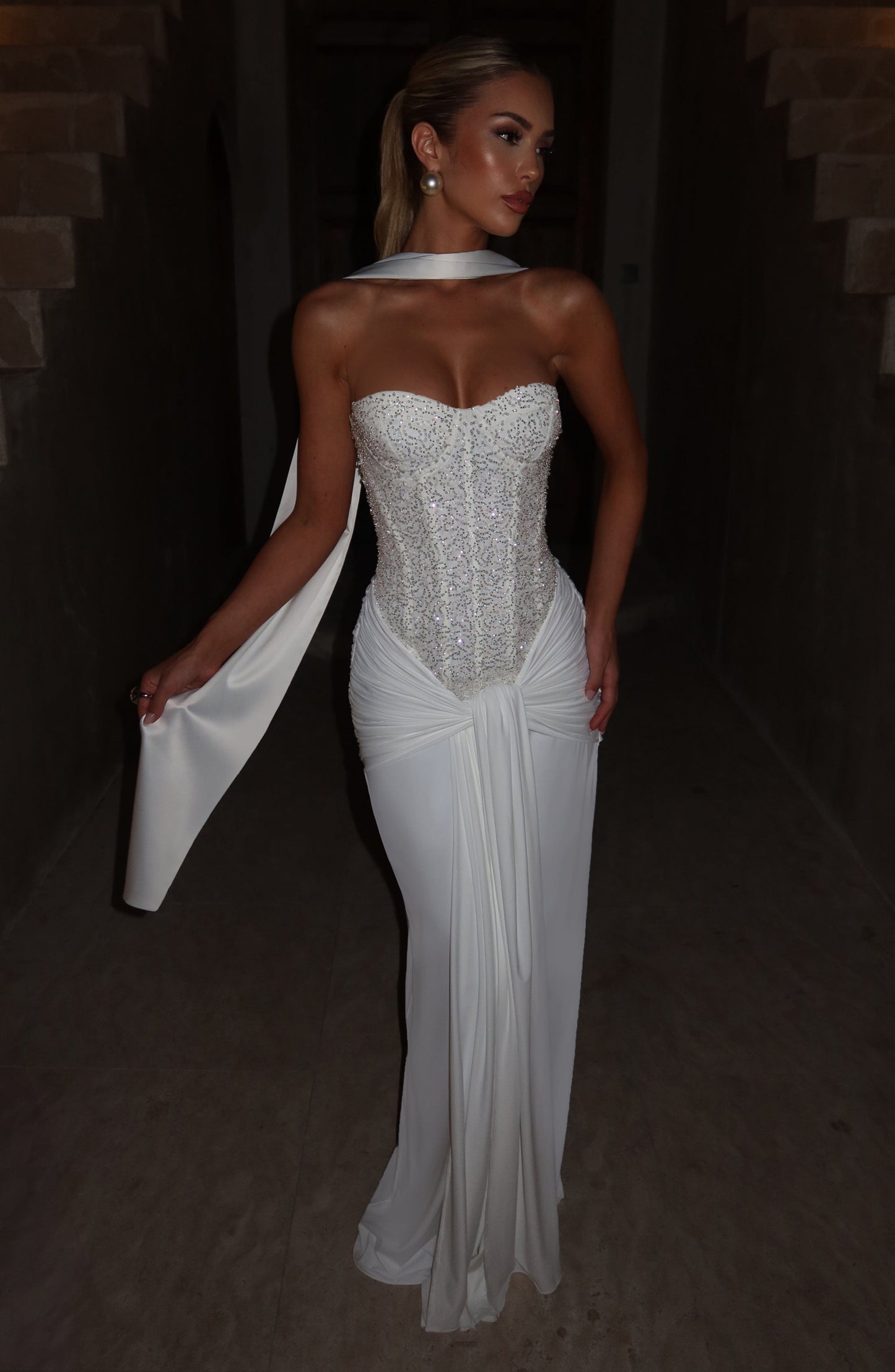Carina Maxi Dress Ivory