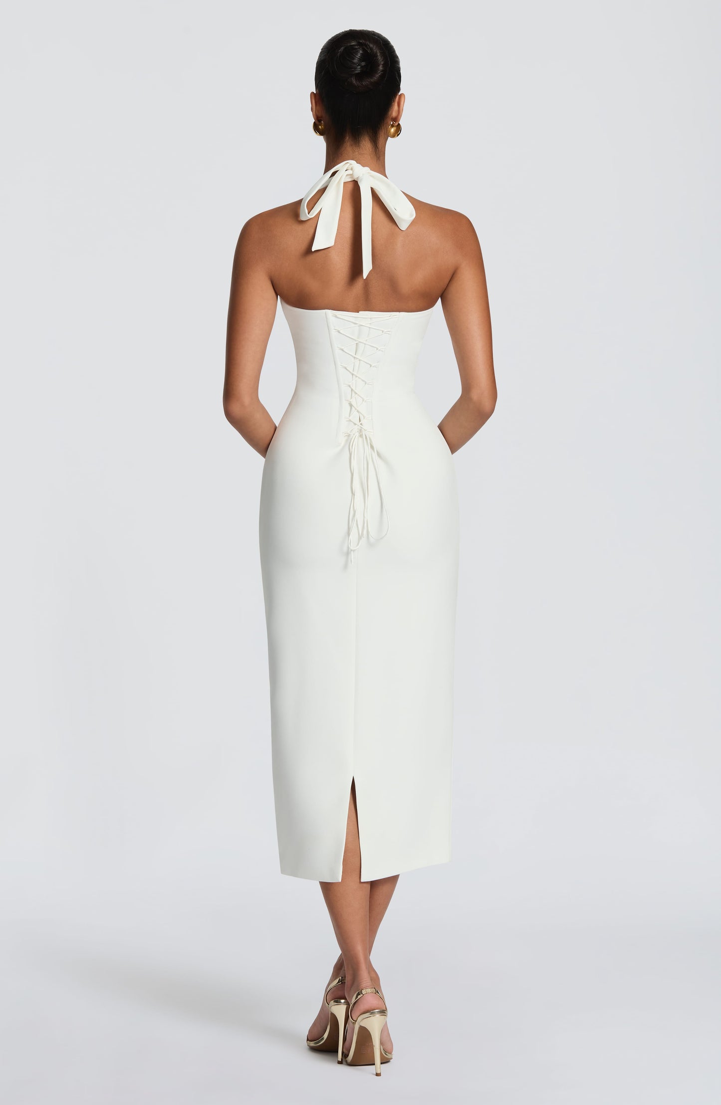 Cassia Midi Dress Ivory