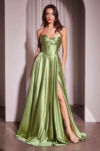 Ellery Gown Satin A- Dress With Pockets