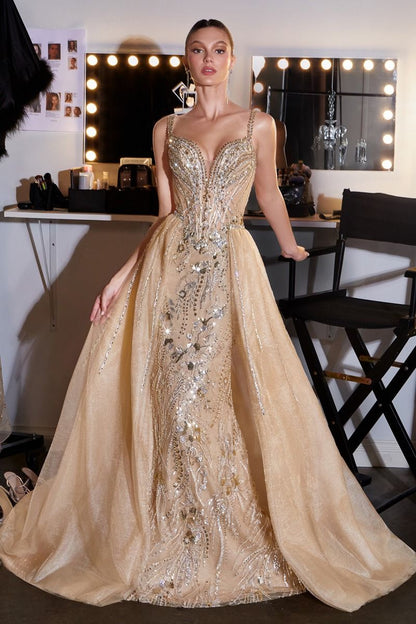 Esperanza Gown Crystal Embellished Formal Evening Dress