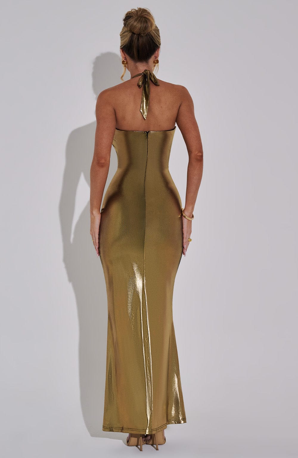 Chrishelle Maxi Dress Gold