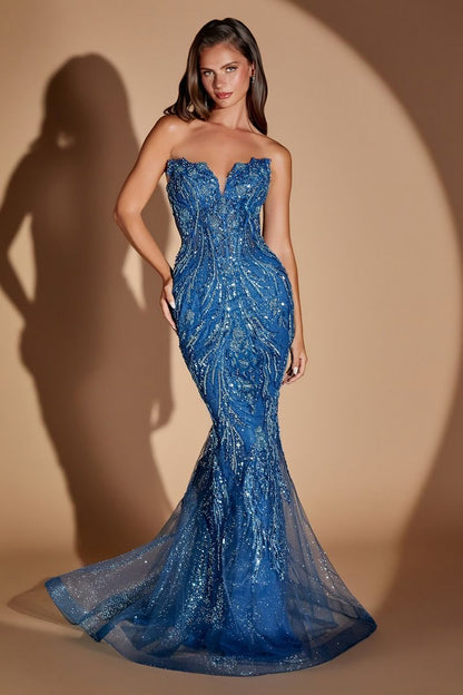 Harlyn Gown Strapless Formal Gown with Overskirt