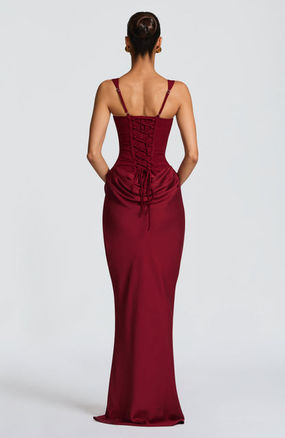 Cornelia Maxi Dress Burgundy