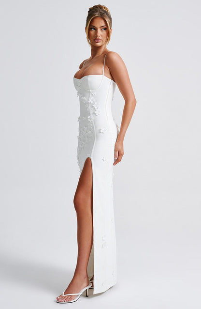Dalary Maxi Dress Ivory Lined