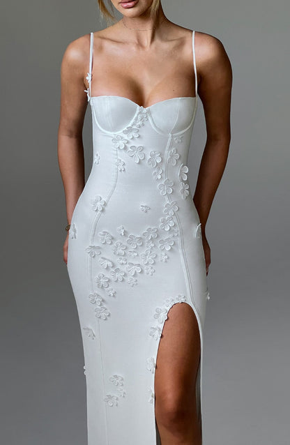 Dalary Maxi Dress Ivory Lined