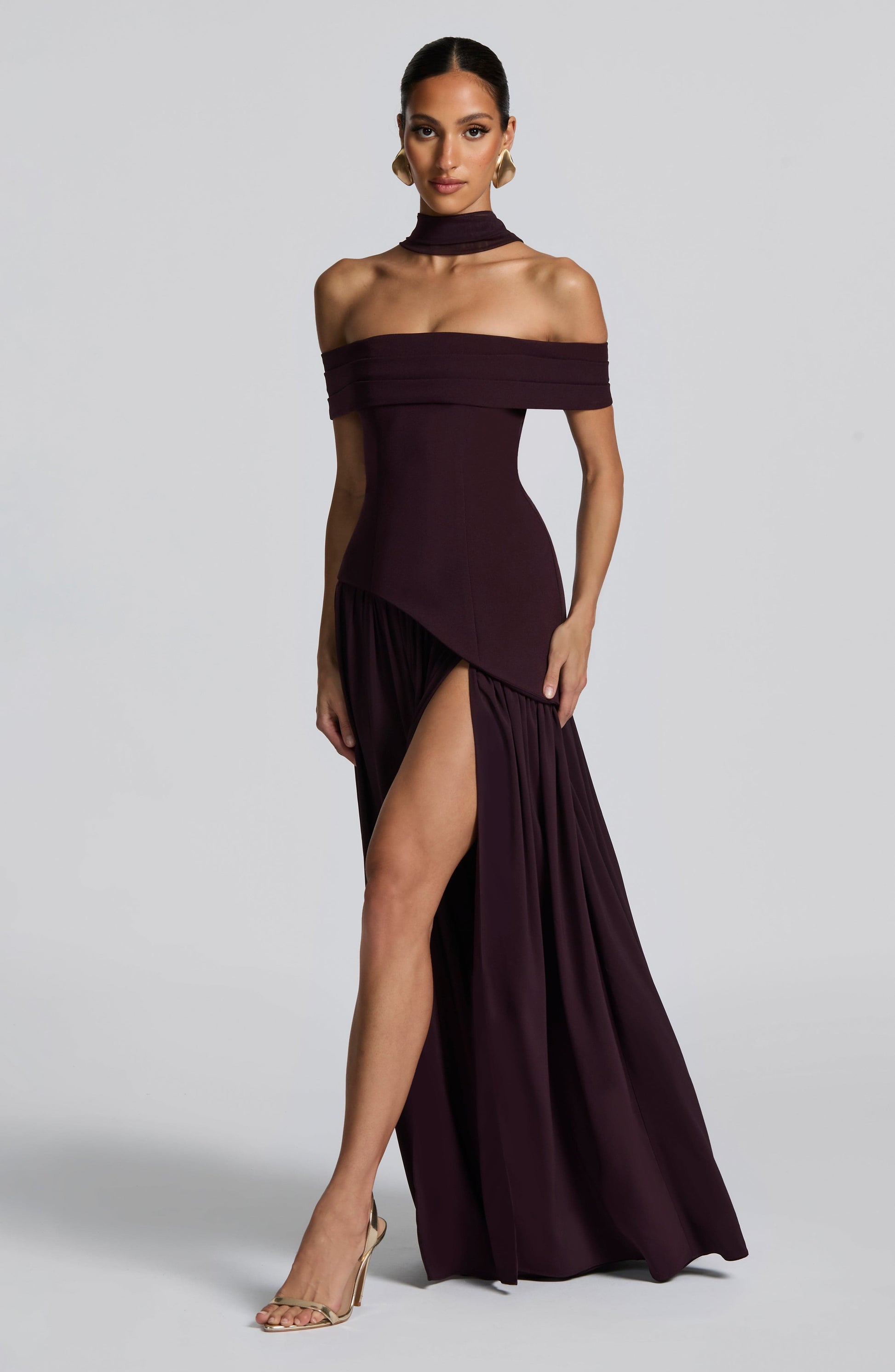 Delilah Maxi Dress Plum