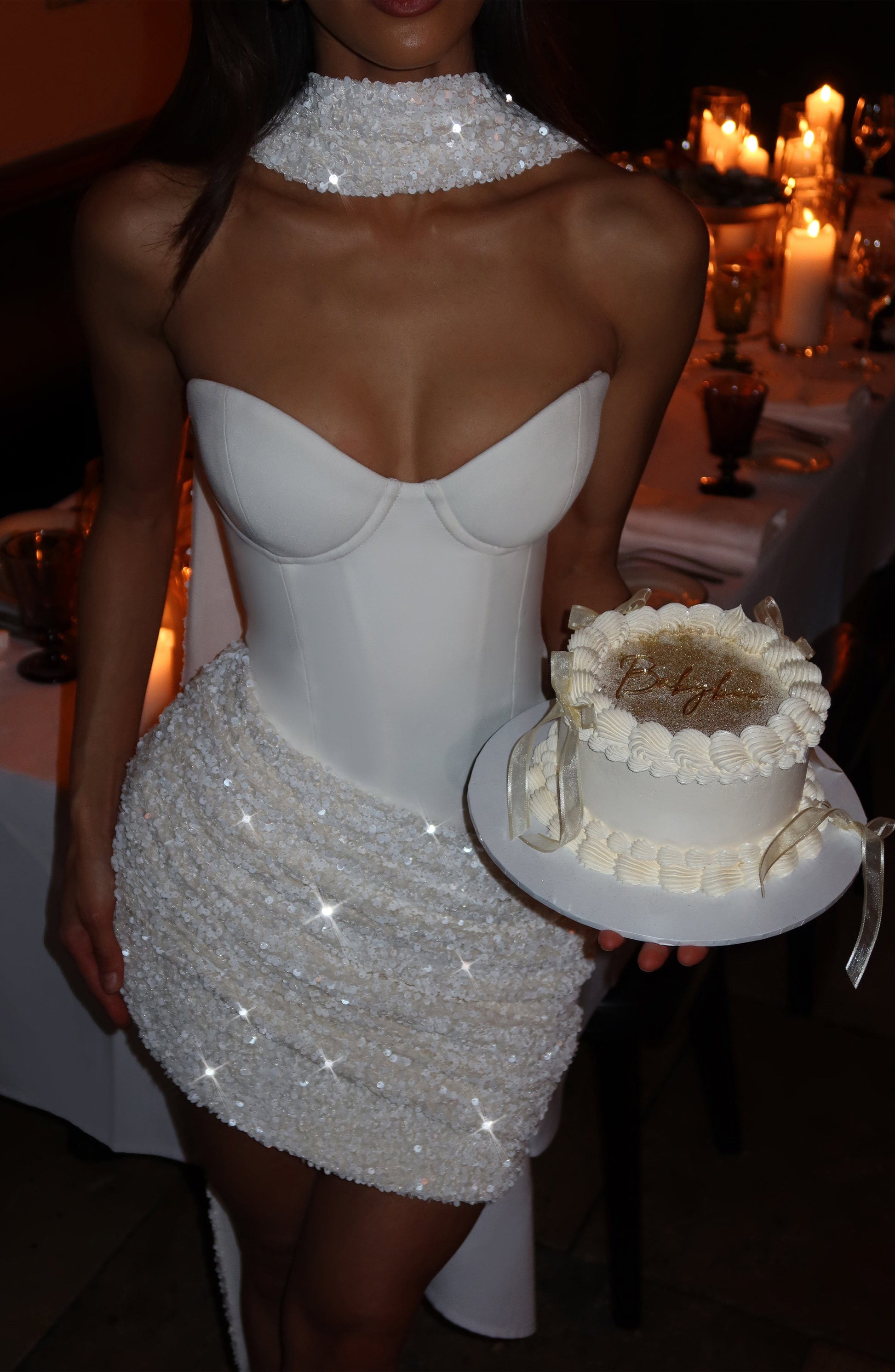 Denise Mini Dress Ivory